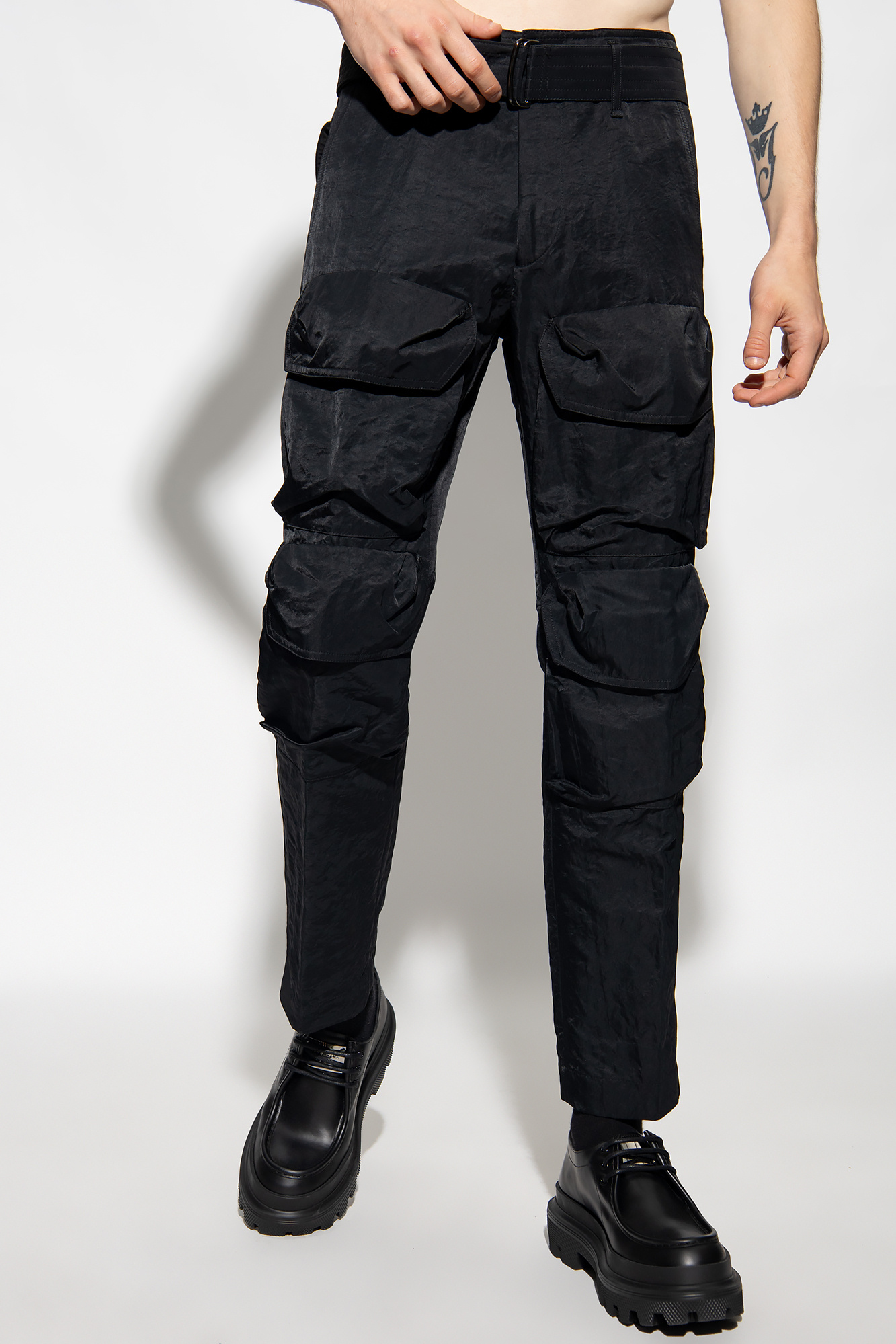 Black Cargo trousers Dries Van Noten - Vitkac Canada